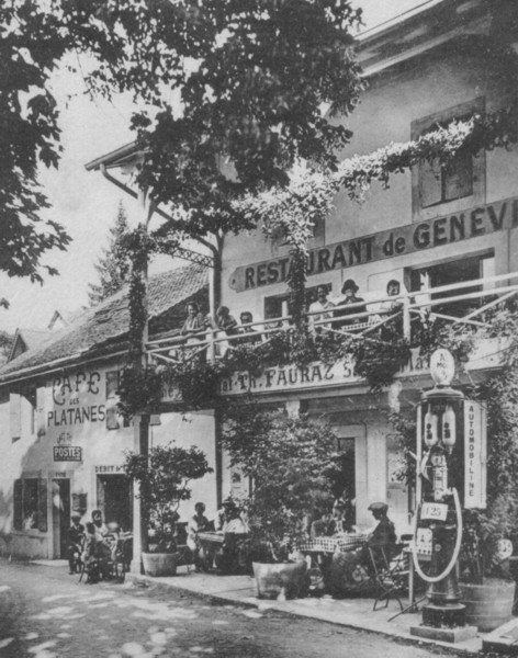 Café des Platanes et le restaurant de Genève (état 3)