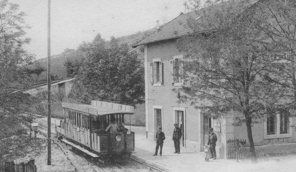 Gare principale du Chemin de fer du Salève (1906)