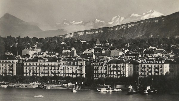 Rade de Genève et le Salève (v. 1940)