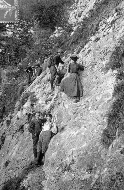 Escalade dans la Grande Gorge (1902)