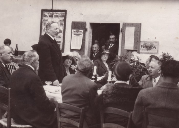 Fernand David, le jour de l’inauguration de la « route du Salève » (1931)