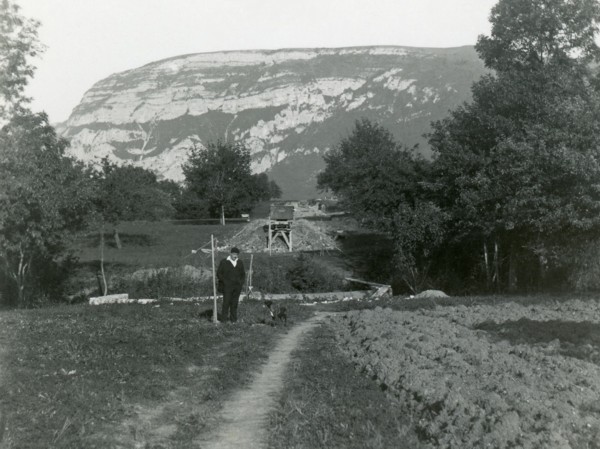 Construction de la route de Chotard (v. 1920)