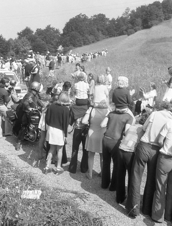 Passage en tête du Tour de France à La Croisette (juillet 1973)