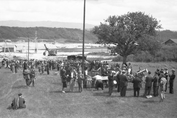 Visite du chantier de Verbois (juillet 1942)