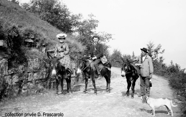 Montée au Salève à dos d'âne (1/2) (v. 1900)