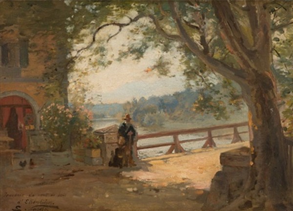 « Souvenir du pont en bois d’Étrembières »