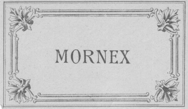 Etiquette d´une bouteille de vin de Mornex