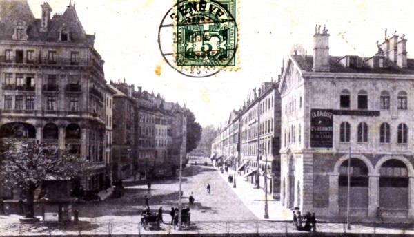Genève, la rue de la Corraterie
