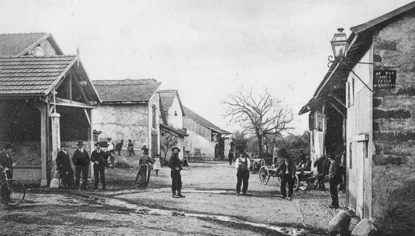 Joueurs de boules à Malagny (av. 1908)