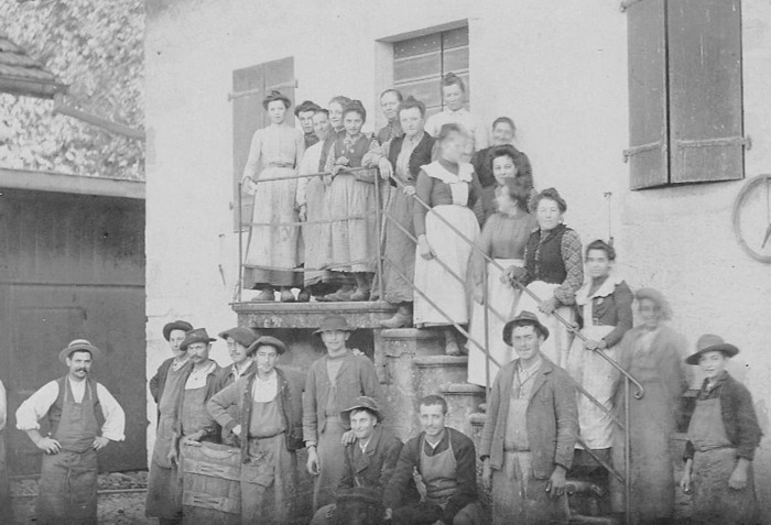 Vendanges à Archamps vers 1925