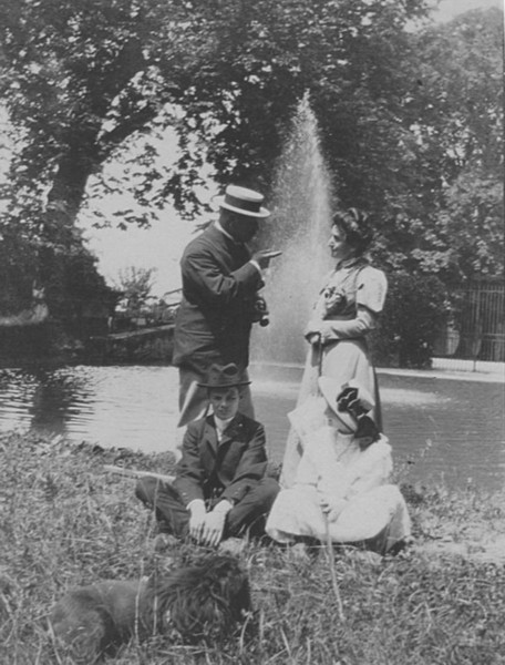 Au bord de l'étang de Crevin (1911)